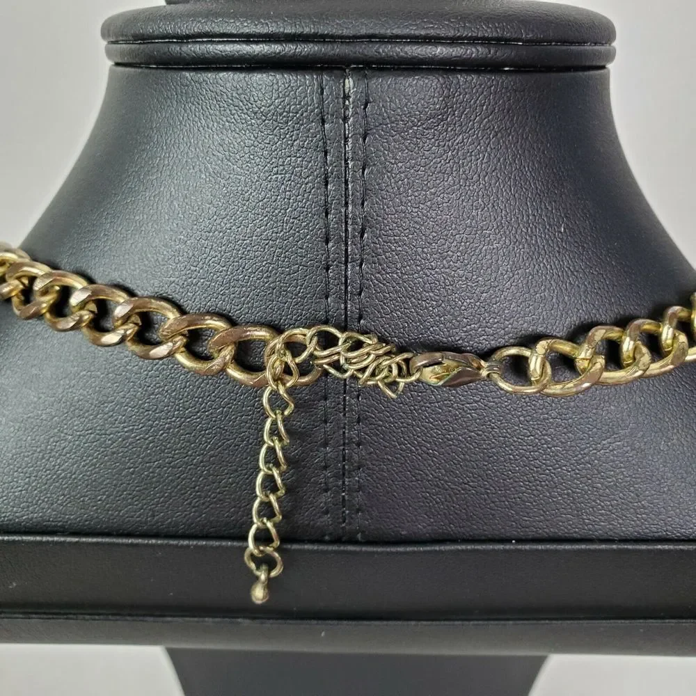 Pink Lavender‎ Gold Chain Necklace Costume Jewelry